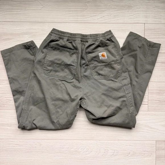 green-grey carhartt wip flint pants - size medium - Picture 1 of 4